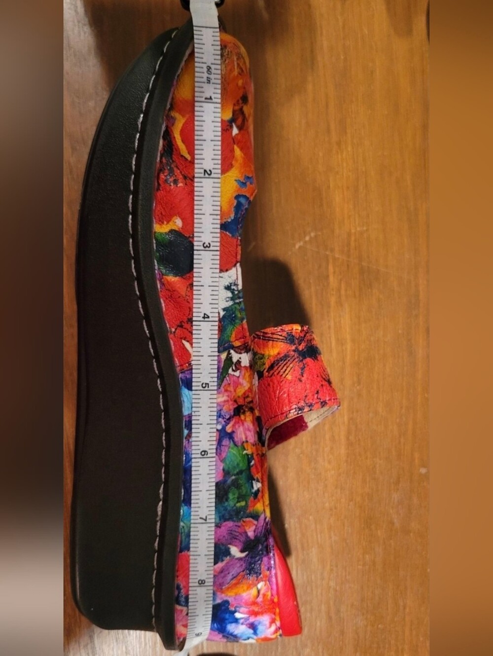 Alegria Women's Floral Mary Jane Shoes  Sz 36   FINAL - Picture 13 of 13